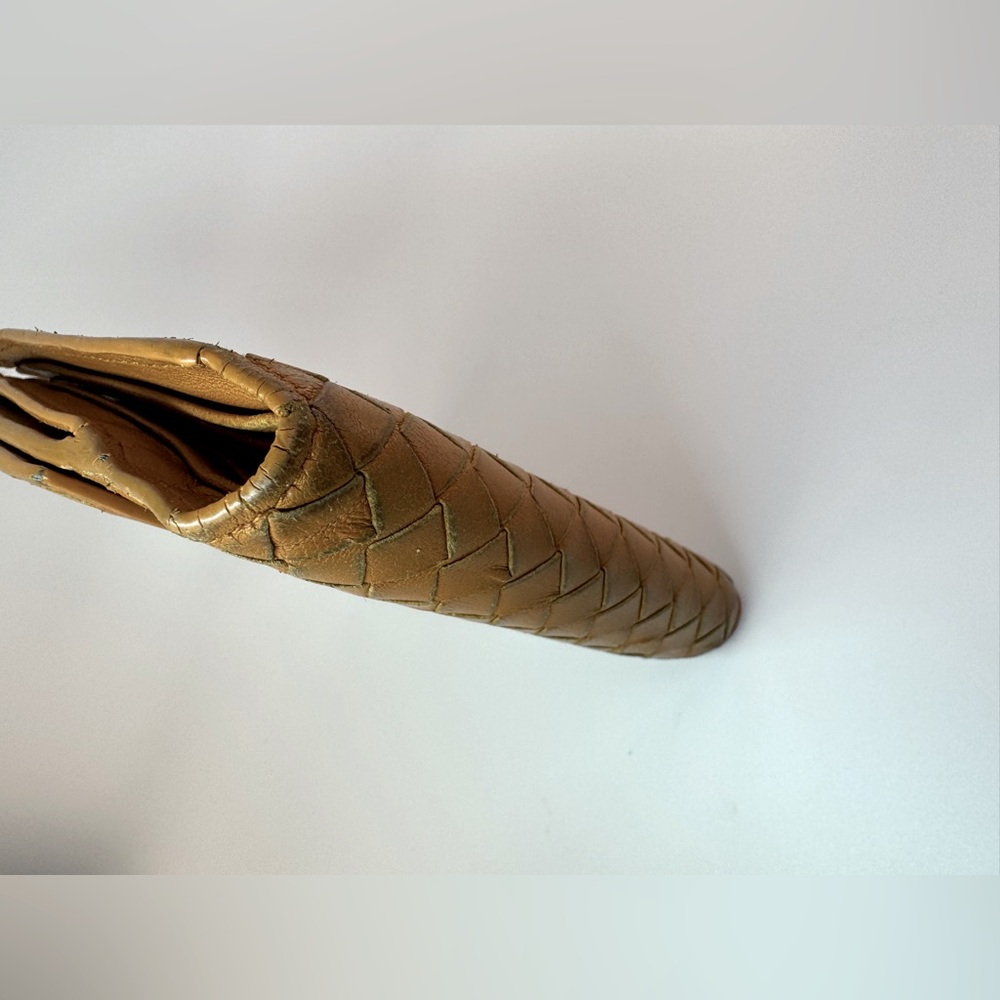 Bottega Veneta Intrecciato Bifold Wallet Cognac Leather 2011 Rare Colorway AUTH - Picture 8 of 16